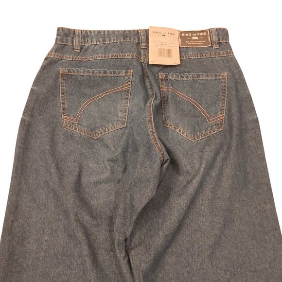Ring of Fire Men’s Blue Jeans - W34 x L30, Droopy Drop Crotch, NWT - Picture 8 of 10